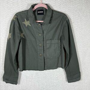 Monrow Olive Green Jacket. 100% cotton. Get styling in this bad boy. 🩷🩷🧡🧡